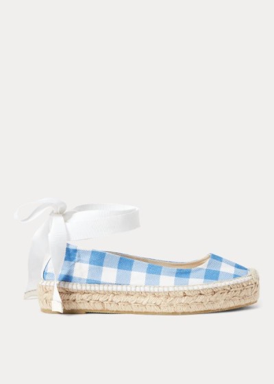 Women's Polo Ralph Lauren Canvas Gingham Espadrilles | 430952TYW